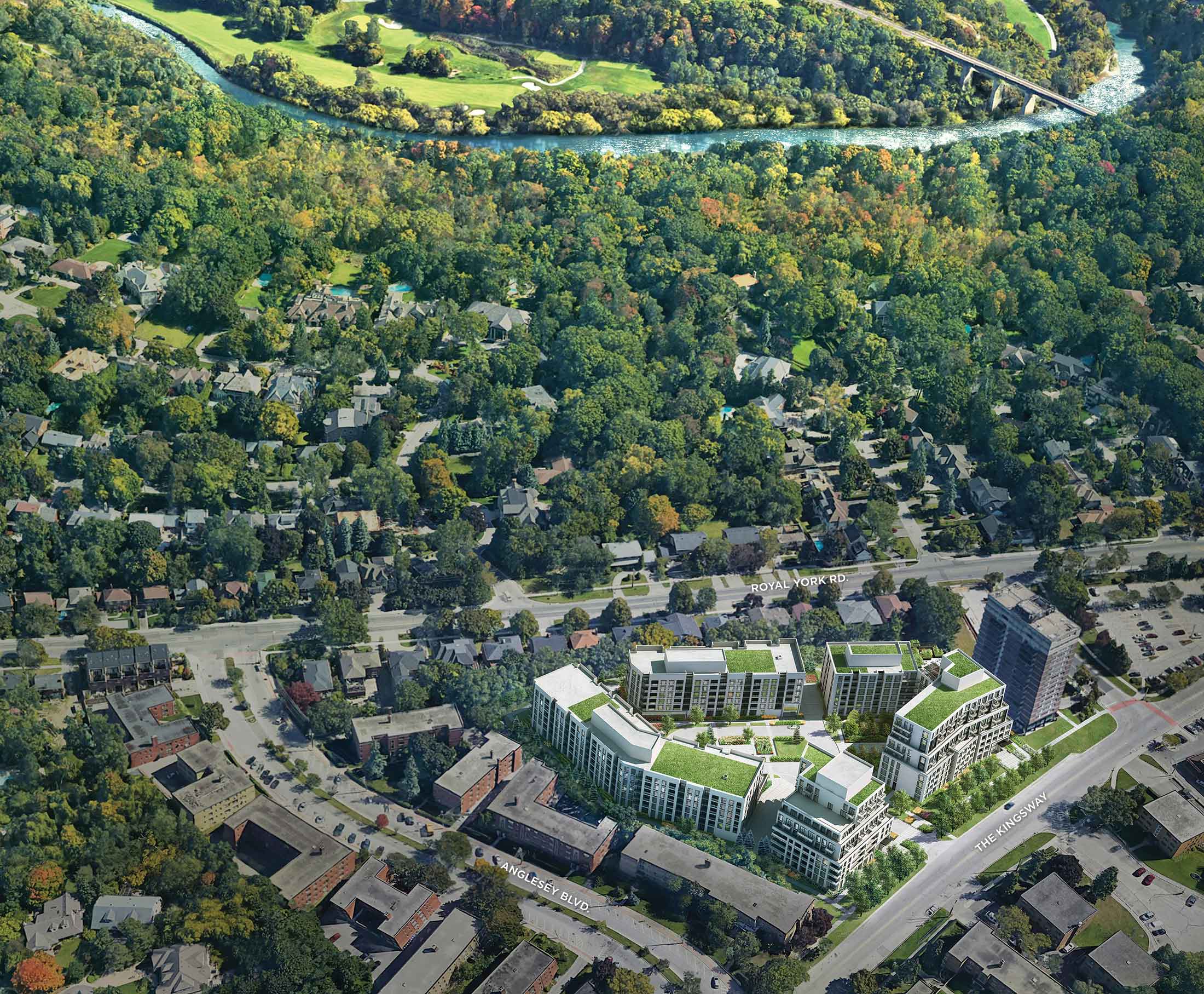 Aerial view for 293 The Kingsway